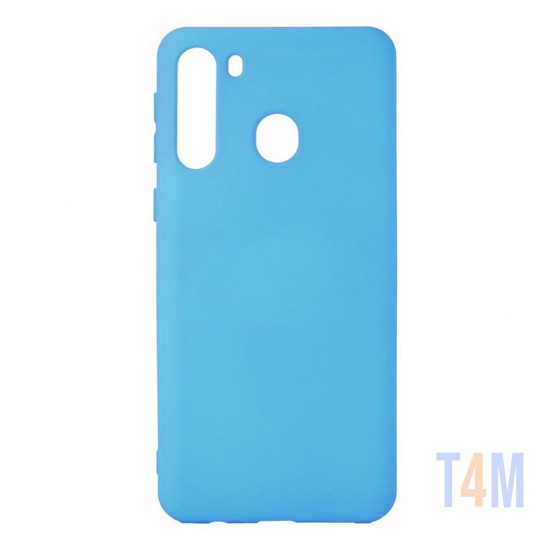 Capa de Silicone Macio para Samsung Galaxy A21 Azul